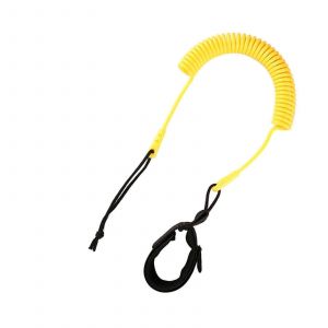 Sangle De Remplacement Paddle Board Sup Spirale De La Corde De La Jambe Corde &Agrave; Droite Planches De Surf, 10ft Jaune Enroul&eacute; Laisse De S&eacute;curit&eacute; - Neuf
