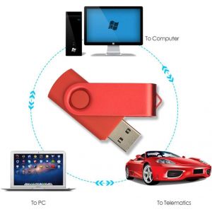 Cle USB 2 Go 2.0 Cl&eacute; USB Stockage M&eacute;moire Flash Drive Clef USB Pivotantes Cadeau pour Enfant 5 Couleurs - Neuf