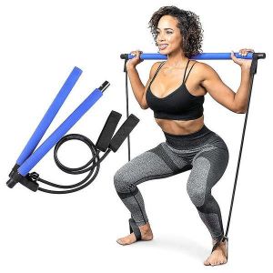 Kit De Barre De Pilates Portable Avec Bandes De R&eacute;sistance - Solution De Gym &Agrave; Domicile Pour Tous Les Niveaux De Forme Physique, Am&eacute;liorez La Force, La Flexibilit&eacute; Et L'agilit&eacute; ! - Neuf