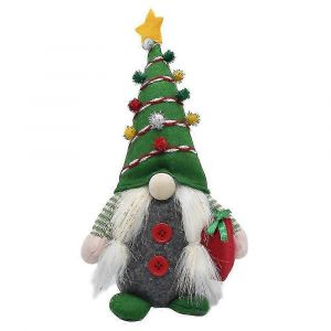 Festive Gnome Poupée pour l'Arbre de Noël - Peluche sans Visage, Ornement, Décoration - Neuf