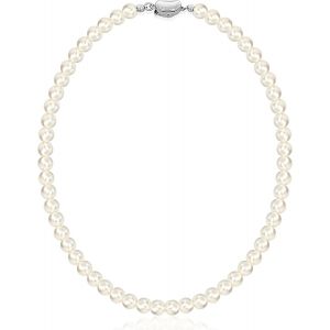 Collier Ras De Cou De Perles Collier De Perles Cristaux Femme Fermoir Argent Sterling 925 Crystal Perle 4mm 5mm 6mm 8mm Choker Mariage Cadeau D'anniversaire Pour Femme - Neuf