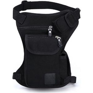 RFCBC-Toile Taille Pack Drop Leg Sac pour Hommes Femmes en Plein Air Voyage Tactique Moto Vélo Vélo Randonnée Camping Cuisse Sacs Poche - Neuf
