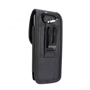 pour iPhone 17 (2025) &Eacute;tui Housse Ceinture Verticale Cuir Nylon - DFVmobile - Neuf