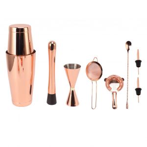 Hjlian Kit De Barman En Acier Inoxydable, Bon Effet De Conservation De La Temperature, Ensemble D'outils De Shaker Boston, Ensemble De Bar De Type A - Neuf
