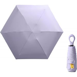 CAP-Mini parapluie de voyage pliable, protection UV, parapluie compact et portable, plusieurs couleurs - Neuf