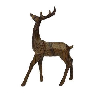 D&eacute;cor &Agrave; La Maison Des Cerfs Sculpture De Table Int&eacute;rieur Accent De Style Rustique Animal Figurine D&eacute;corative Cerf Statue - Neuf