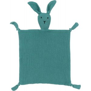 TIANYI-Couverture de sécurité pour bébé Mousseline de Coton Nouveau-né Consolateur Doudou bébé pour Filles garçons Unisexe Grand Cadeau pour Tout-Petits Enfants Lapin - Neuf