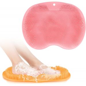 Lot De 2 Brosses De Douche Pour Les Pieds, Bassin De Bain De Pieds, Tapis De Massage, Brosse De Douche Avec Ventouse, Pour Soins Des Pieds, Spa, Pédicure, Masseur - Neuf