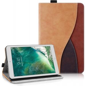 Étui Coque Compatible Avec Ipad 6ème/5ème Génération 9,7 Pouces 2018/2017, Housse De Protection Avec Fonction Support Coque Tablette Ipad Air 2 (Marron) - Neuf