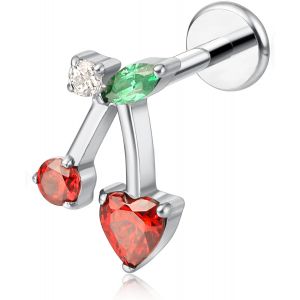 Nbgcm-18g Piercing Tragus, Médical Titane Lèvre Piercing Faible Sensibilité Spirale Piercing Oreille, Goujon Labret Avec 6mm 8mm 10mm Tige Pour Nombril Langue Sourcil Lèvre Septum Nez. - Neuf