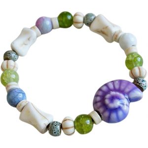 Kalsw-Bracelet Marin En Céramique,Bracelet De Perles En Céramique Femmes Bracelets Bijoux De Poignet Pour Vacances,Femme Cadeau - Neuf