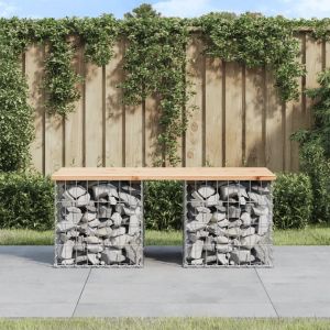 Prolenta Premium - Banc De Jardin Design De Gabion 103x44x42 Cm Bois Massif De Pin - Neuf