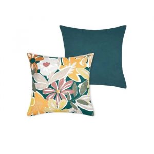 Housse De Coussin 40 X 40 Cm Maria Floral - Neuf