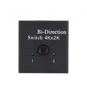 Repartiteur HDMI bidirectionnel 3D 1080P 4Kx2K HD, commutateur 2 ports, DC 5 V/1 a - Neuf