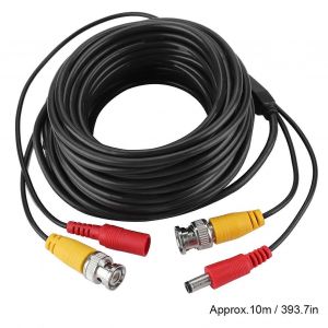 BNC + 2.1mm DC CCTV C&acirc;ble d'extension C&acirc;ble coaxial vid&eacute;o pour Commercial R&eacute;sidentiel (10M) - Neuf