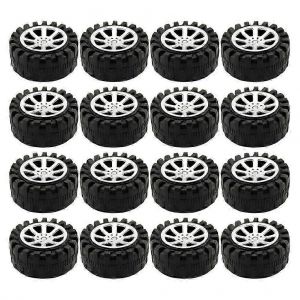 40 pi&egrave;ces de roues pour mod&egrave;les de voitures miniatures,accessoires pour mini-voitures - Neuf