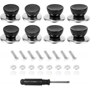 Kalanka-Boutons De Couvercle De Casserole 8 Pièces, Boutons De Casserole Universels, Poignées De Couvercle De Casserole, Poignées De Bouton De Remplacement Pour Ustensiles De Cuisine - Neuf
