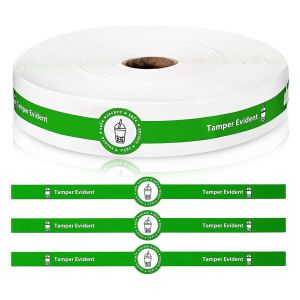 500 Pi&egrave;ces Autocollants de Sceaux Inviolables S&eacute;curis&eacute;s pour Couvercles Livraison Nourriture Scell&eacute;s les &Eacute;tiquettes Fra&icirc;cheur - Neuf