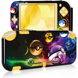 Switch Lite Case,Protective Cover for Switch Lite and Soft TPU Protection Switch Lite Anti-Claw and Shockproof,with 2 Silicone Thumb Grip Caps,Elf Balls - Neuf