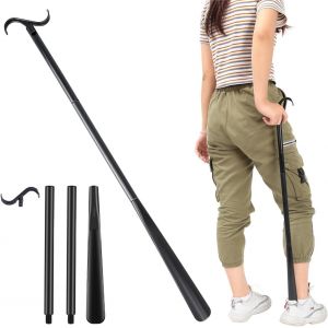 84 Cm De Long Pansement Bâton Avec Chaussette Outil De Suppression, Réglable, L'habillage, L'aide Pour Les Chaussures, Des Chaussettes, Des Chemises Et Des Pantalons Pour Les Personnes Âgées Et Les Handicapés - Neuf