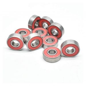 10pcs 608rs Planche &Agrave; Roulettes &Agrave; Roulements &Agrave; 8x22x7 Naturel Si3n4 C&eacute;ramique Noire Roulements &Agrave; Billes Haute Vitesse Couleur Rouge - Neuf