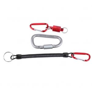Ensemble De Cordons Magnetiques Anti-Perte Avec Boucle Pivotante En Forme De D Et Fermoir En Aluminium, Rouge - Neuf