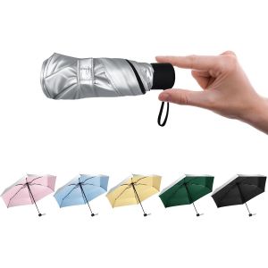 Meimie-Mini Parapluie Pliant Anti Uv Upf>50+ Parapluie De Poche De Voyage Pliable Et Coupe Petit Parapluie Compact Pour Activités 6 Côtes Idéal Pour Tenir Dans Votre Poche Ou Votre Sac - Neuf