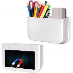 KALANKA-2 Pi&egrave;ces Porte-stylos Magn&eacute;tiques Pliable, Pot Crayon Aimant&eacute;, Bo&icirc;te de Rangement Magn&eacute;tique, Porte Marqueur Magn&eacute;tique pour Tableaux Blanc R&eacute;frig&eacute;rateur Maison et Bureau - Neuf