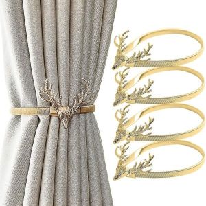 Pack De 4 Magnetiques Embrasses De Rideaux, De Creation De Cerfs De Forme Magnetique Embrasses De Rideaux - Neuf