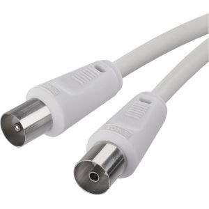 Câble d'antenne,câble coaxial,câble TV,3,5 m,câble coaxial pour TV numérique,récepteur,SAT,double blindage,câble coaxial droit mâle vers coaxial femelle droite - Neuf