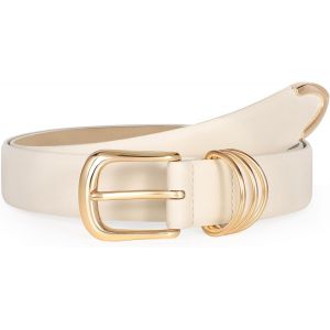 Tianyi-Ceinture En Cuir Pour Femme Avec Boucle Dorée, Ceinture Tendance En Cuir Pour Femme, Pantalon En Jean, Robe - Neuf