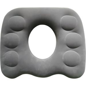 Coussin Orthopedique Doughnut Siege Soulagement Hemorroides Coccyx Dos Coussin Ergonomique Bureau Voiture Fauteuil Roulant Gris - Neuf