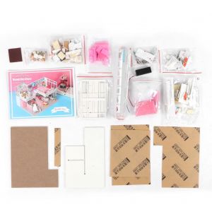 Kit De Construction De Maison De Poupee Miniature En Bois Pour Enfant, Modele De Cabane A Monter Soi-Meme, Jouet A Offrir - Neuf