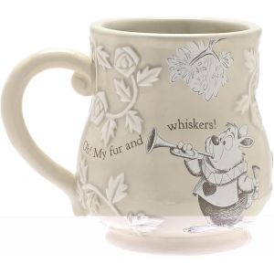 Eryi-Disney ¿ Alice Au Pays Des Merveilles ¿ Tasse En Céramique Rose En Relief ¿ Le Lapin Blanc ¿ Décoration Et Articles Ménagers Pour Cuisine, Fête De Jardin Et Salle À Manger H 10 Cm X L 12 Cm X P - Neuf