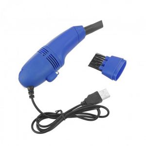 Mini aspirateur USB silencieux et portable, grande capacite, pour clavier d'ordinateur, bleu - Neuf