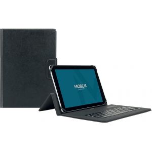 Coque De Protection Folio Universelle Avec Clavier Bluetooth Français 9-11'"", Housse Clavier Azerty Compatible Ios, Windows, Android Noir - Neuf