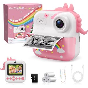 ElecMoga Appareil Photo Enfant, 2.4" Appareil Photo Instantané, Mini Caméra Rechargeable - Neuf