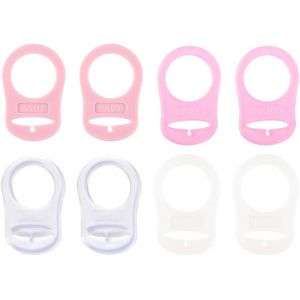 Silicone Bouton Anneau,8 Pcs Anneau En Silicone Adaptateur,Attaches-Sucettes,Adaptateur Bague Pour Tétine - Neuf