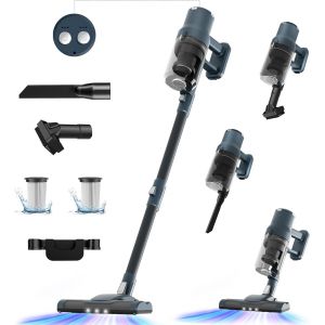 NouvelHorizonstore-Aspirateur Balai sans Fil, 6 en 1, 30KPa Aspirateur Balai sans Fil Puissant avec 3 Modes Puissants, 45 Mins avec Batterie D&eacute;tachable, Aspirateur Balais pour Poils d'animaux, Sols D - Neuf