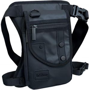 KALANKA-Sac de Jambe, Sacoche de Jambe Moto, Sac Banane Moto Étanche Pochette, Moto Drop Leg Bag, pour Femme Homme, Cyclisme, Escalade, Randonnée - Neuf