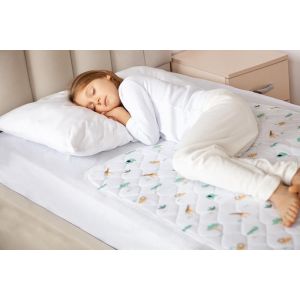 Pata-Alaise Pour Matelas, Protège Matelas Imperméable Pour Apprentissage De La Propreté, Motif Safari, Couvre Et Protège-Matelas Lavable Pour Lit D`Enfant Et Lit 1 Personne - Neuf