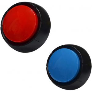 Pack of 2 Recordable Answer Ringtones Voice Recording Button Dog Buttons for Communication Interactive Dog Chat Button Set - Neuf