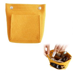 Organisateur de sac &agrave; main en feutre avec plusieurs poches pour les voyages et l'utilisation quotidienne - Neuf