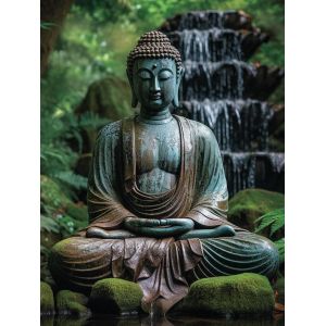 Ayuhr-Diy Bouddha Diamond Painting Accessoires, Statue De Bouddha 5d Broderie Diamant Kit Complet Point De Croix Strass Diamant Painting, Peinture Diamant Craft Home Artisanat Murale Décor 30x40cm - Neuf