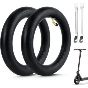 Inner Tube 10 X 2.125 (10 Inches), 2 Reinforced Air Tyres With 2 Levers Electric Scooter, Double Thickness, Reinforced Valve, Anti-Puncture Wheel Tyre Front/Rear Electric Scooter - Neuf