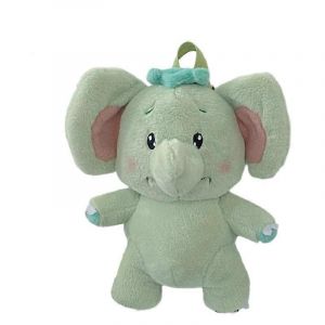 Sac à dos éléphant créatif, sac à dos aux algues vertes, jouet en peluche, rangement pour enfants, poupée - Neuf