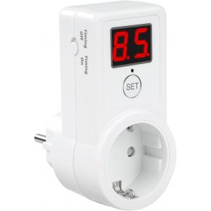 Prise Minuteur &Eacute;lectrique Num&eacute;rique, R&eacute;glable 10 Minutes &agrave; 9 Heures 50 Minutes Minuteur Prise Electrique Programmateur Prise Electrique avec Affichage Num&eacute;rique 230V(AL09G-2D) - Neuf