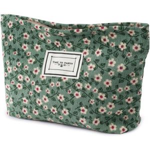 KALANKA-Trousse de Toilette Voyage, Trousses de Maquillage en Toile, Cosmétiques à Glissière Portable, Sac de Organiseur Cosmétique Femme - Neuf