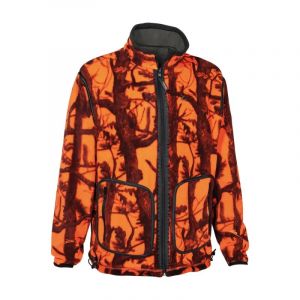 Blouson Polaire R&eacute;versible Pro Hunt Polyester Kaki/Blaze M &Agrave; 4xl - Neuf
