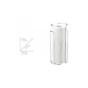 R&eacute;serve Papier Toilette Mural, Stockeur Papier Toilette Mural Ou &agrave; Poser, Pour 3 Rouleaux De Papier Toilette, Acier, 14,5x32x13 Cm, Brillant - Wenko - Neuf